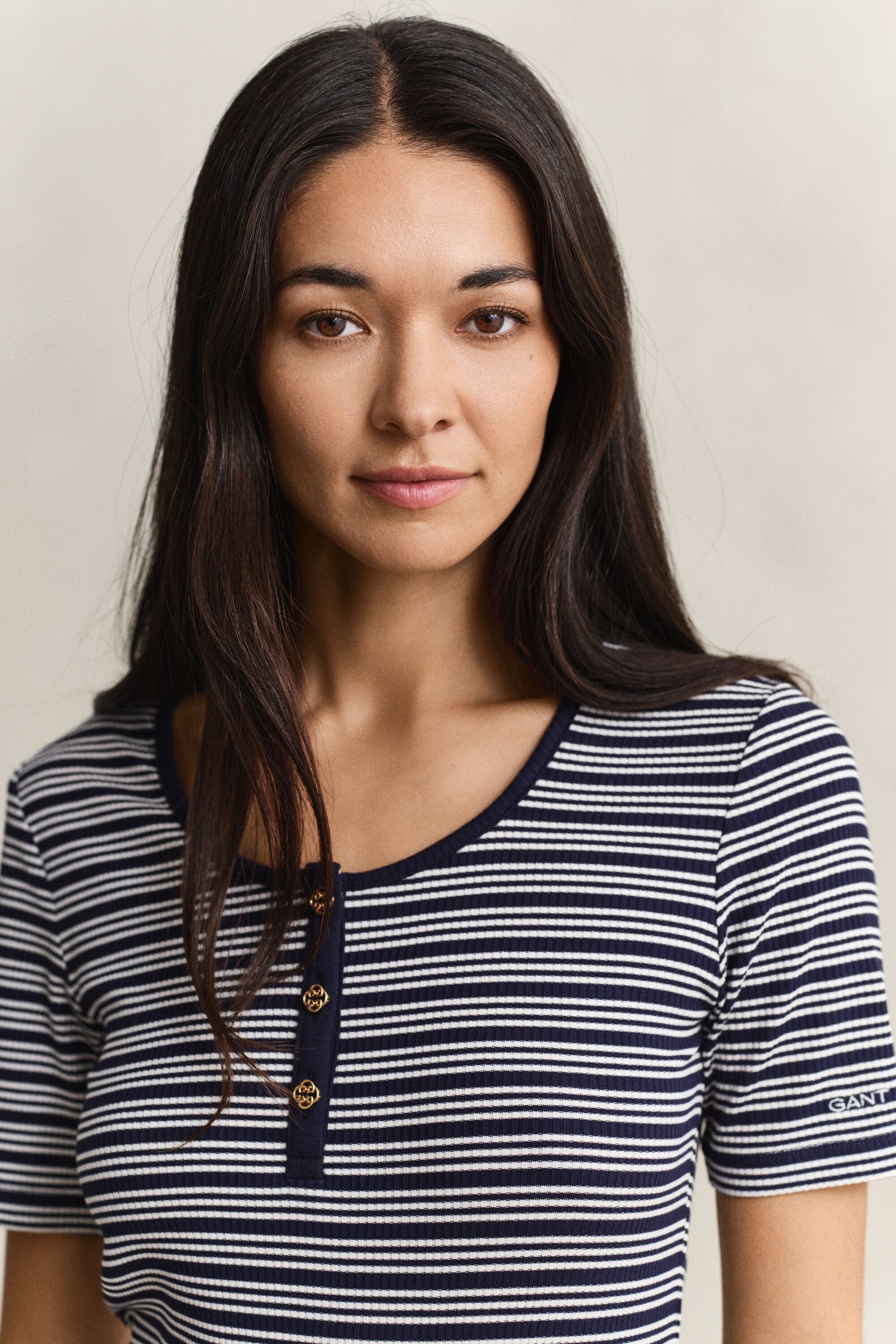 Ribbstickad farfarströja