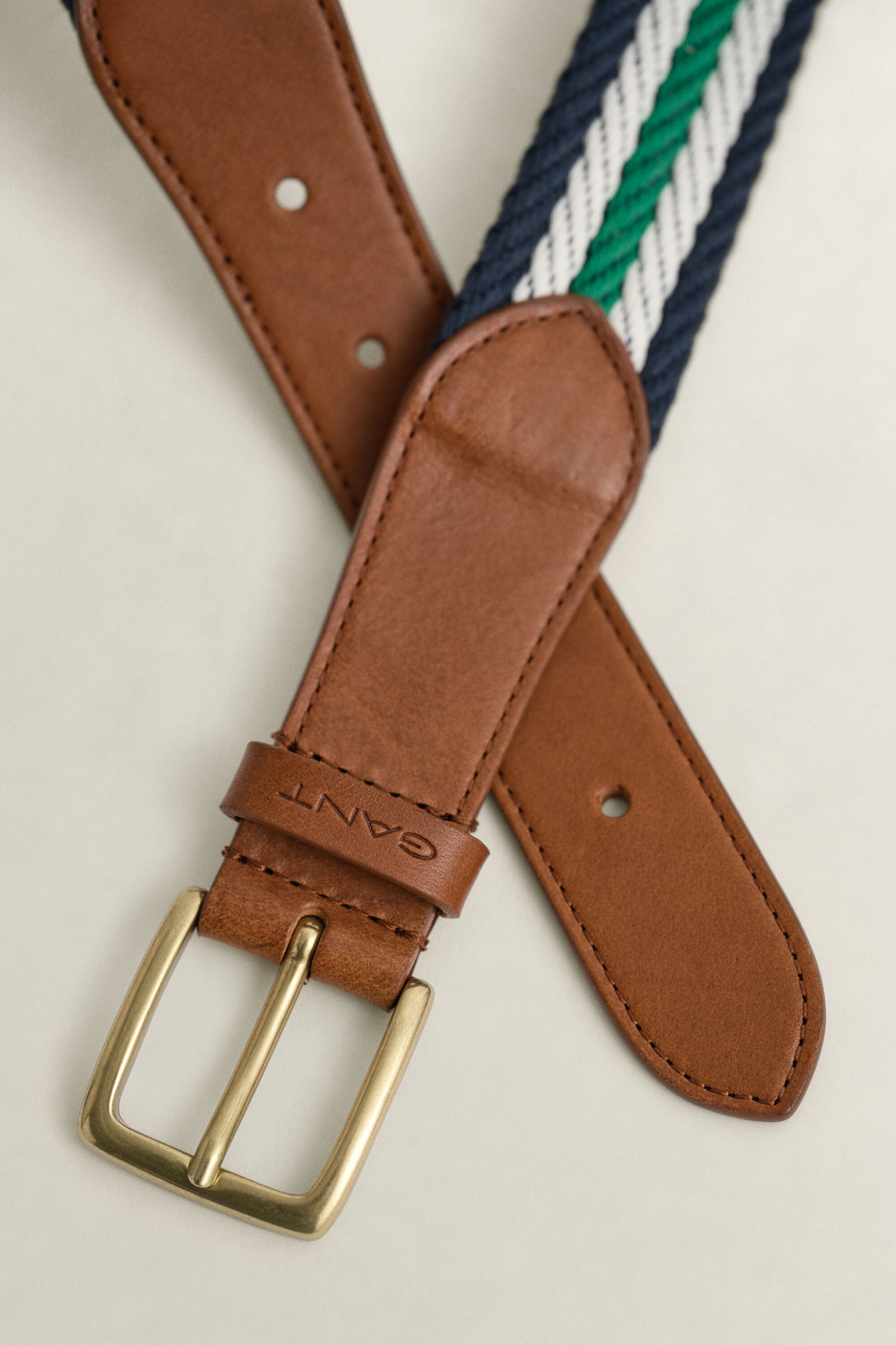 Randigt vävt bälte