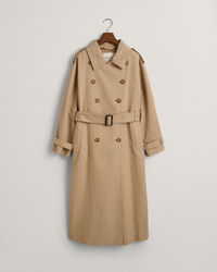 Trenchcoat i jacquard med monogram