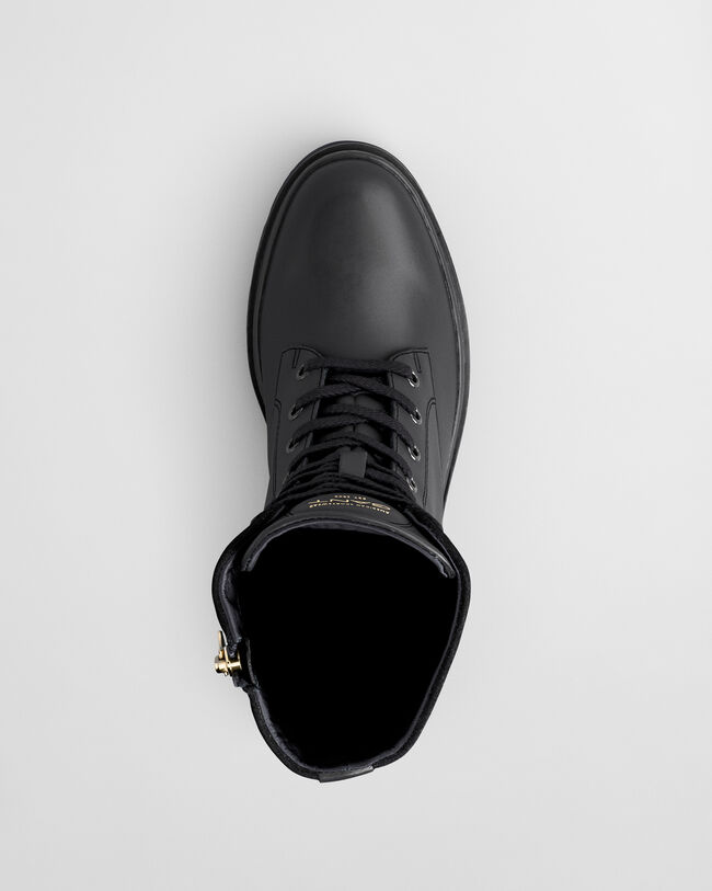 Aligrey boots i läder med snörning