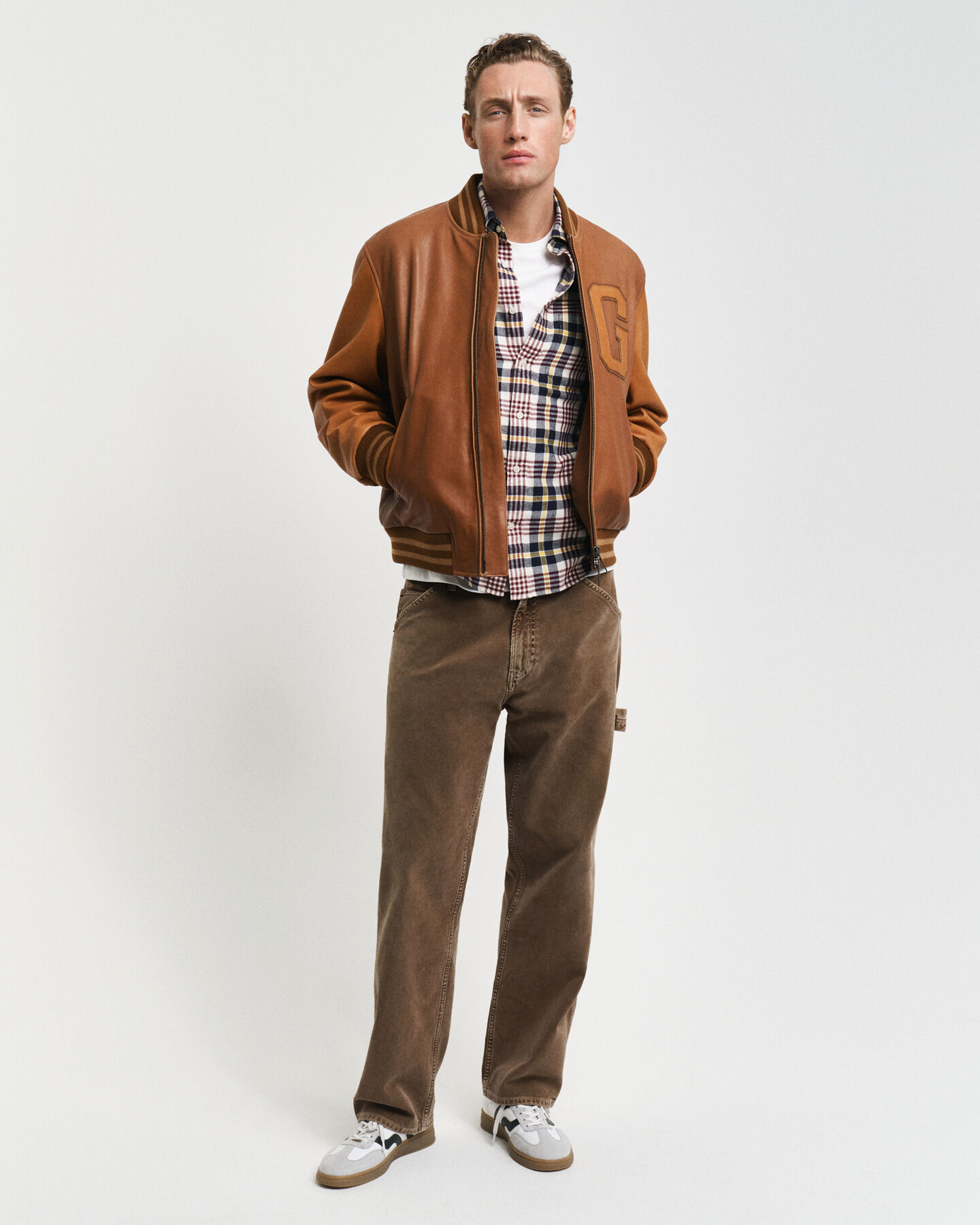 Regular fit skotskrutig flanellskjorta