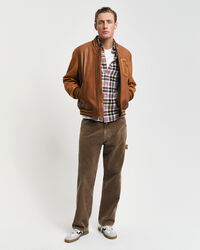 Regular fit skotskrutig flanellskjorta