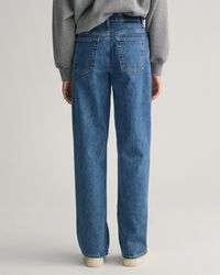 Jeans med raka, relaxed ben