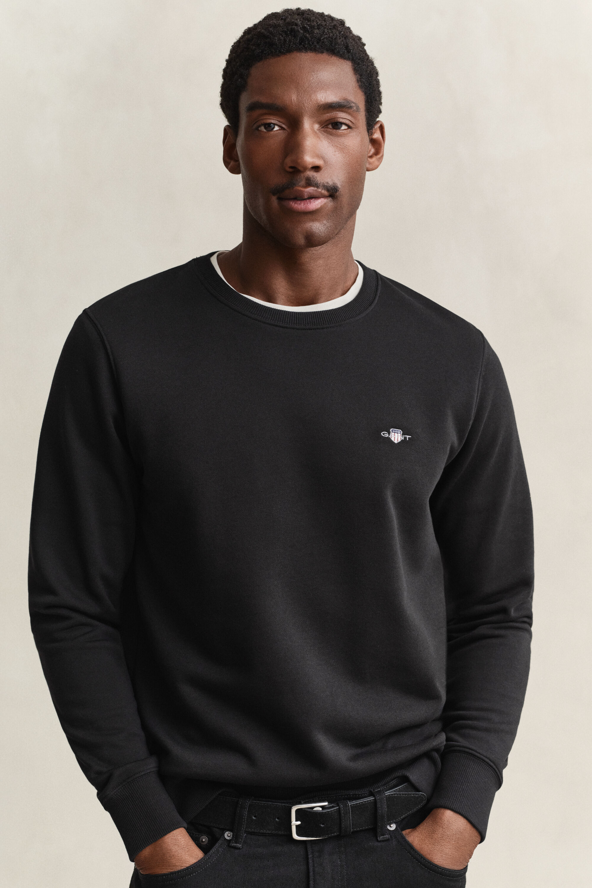 Shield sweatshirt med rund hals