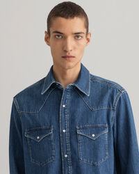 Relaxed fit Western denimskjorta