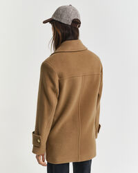 Medellång skepparkavaj i ylle