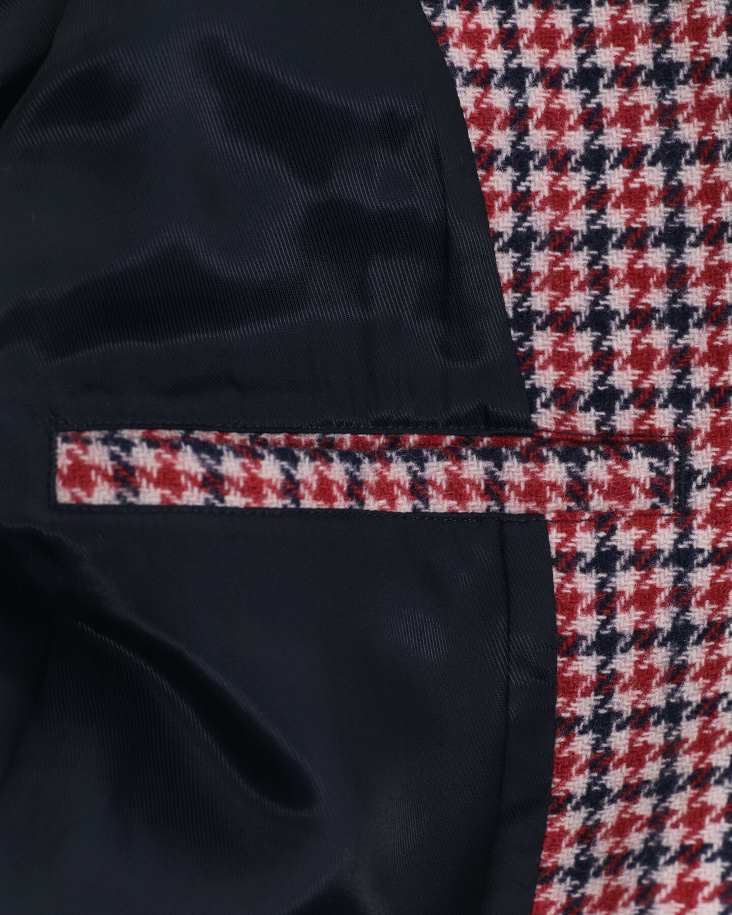 Regular fit kavaj med hundtandsmönster