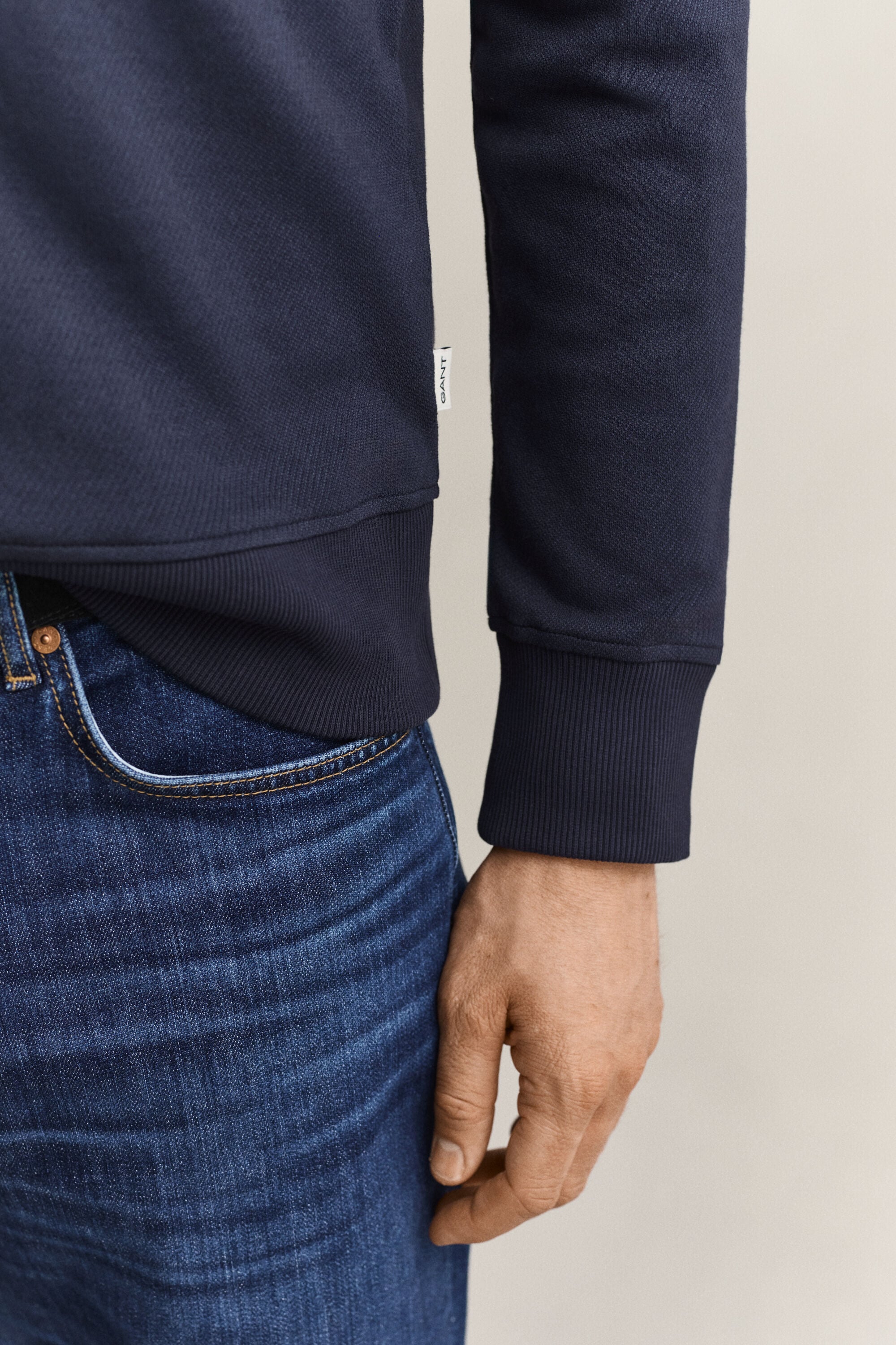 Sweatshirt med half-zip