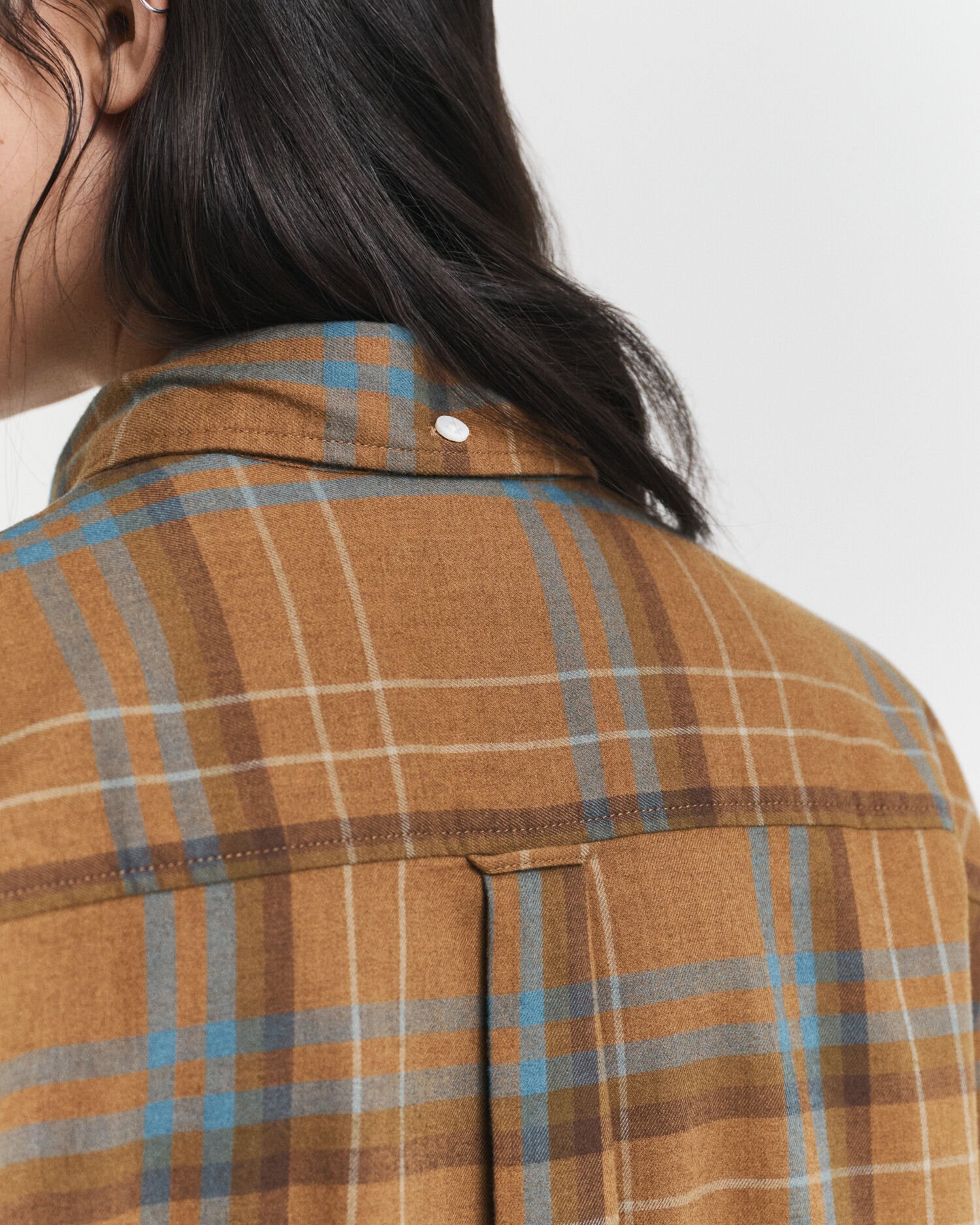 Oversized rutig skjorta