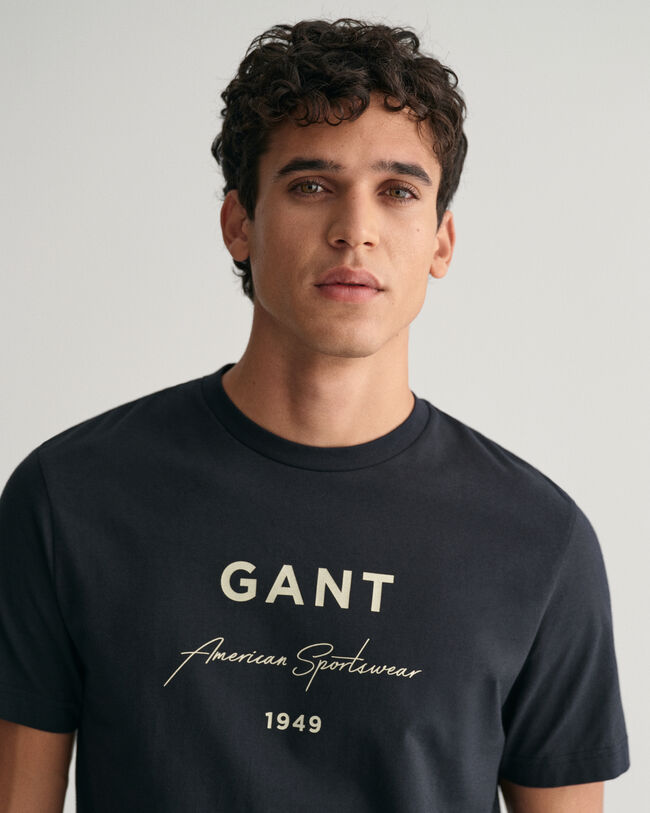 T-shirt med GANT-tryck