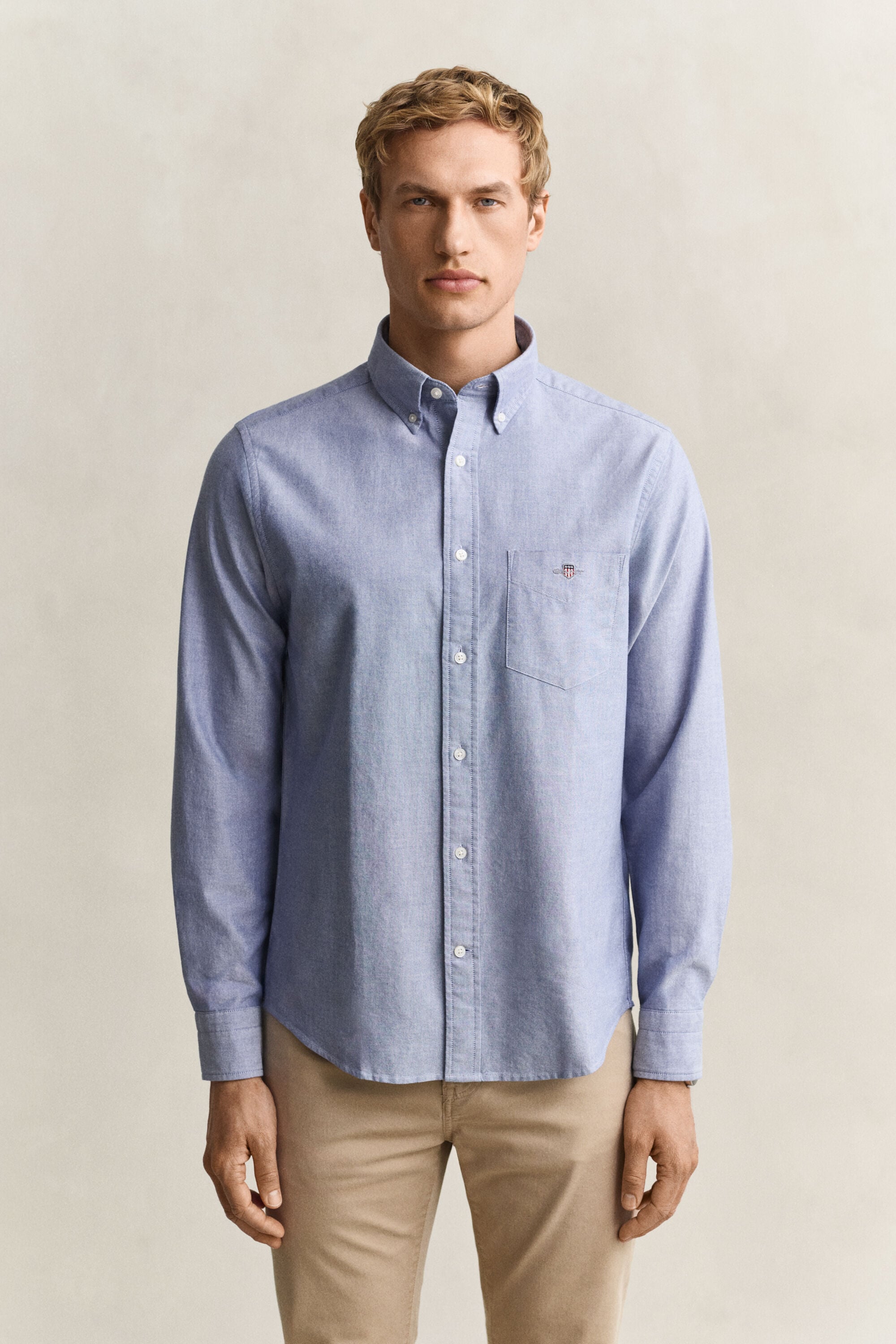 Klassisk oxfordskjorta med regular fit