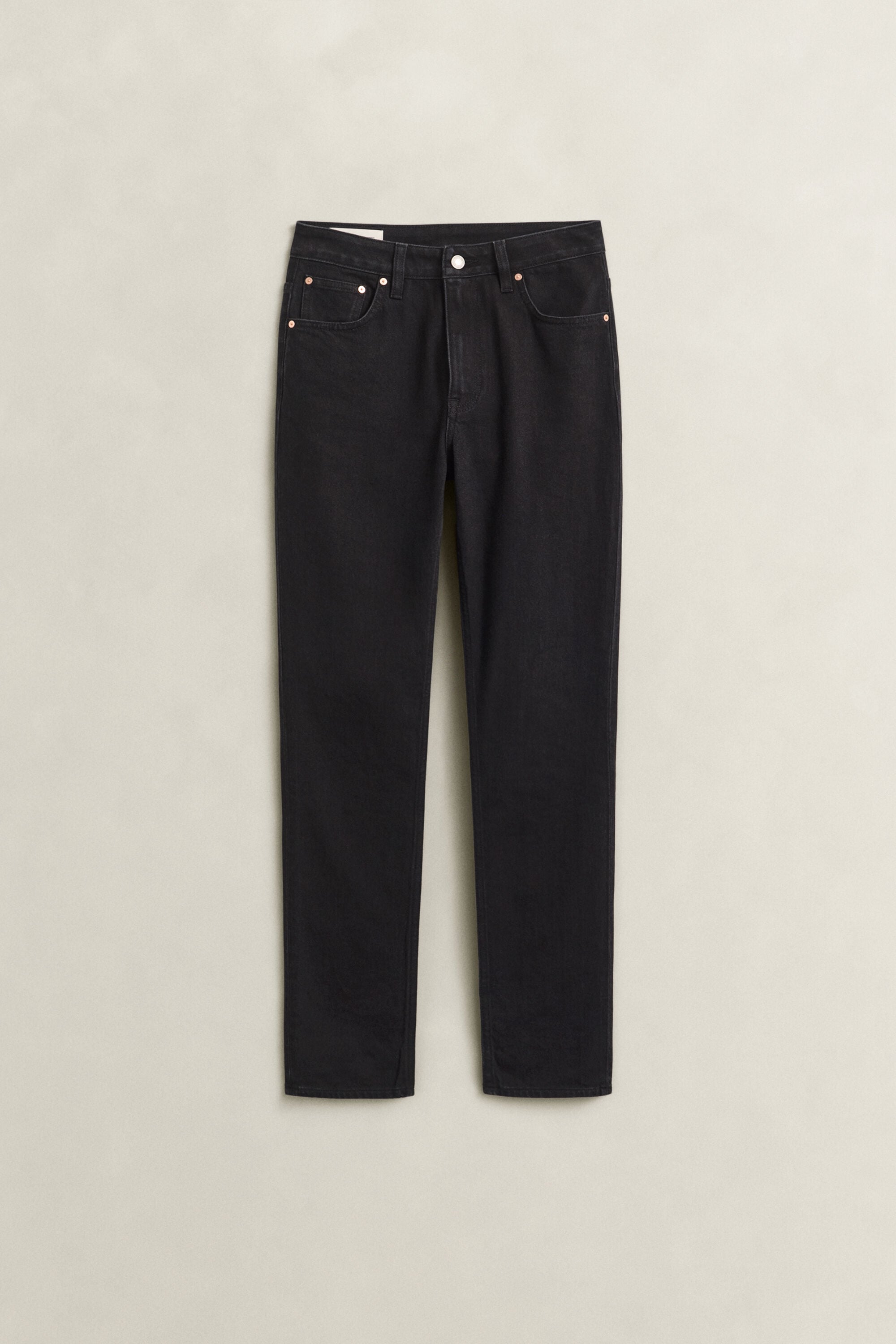 Slim fit jeans med hög midja