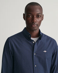 Regular fit småmönstrad skjorta