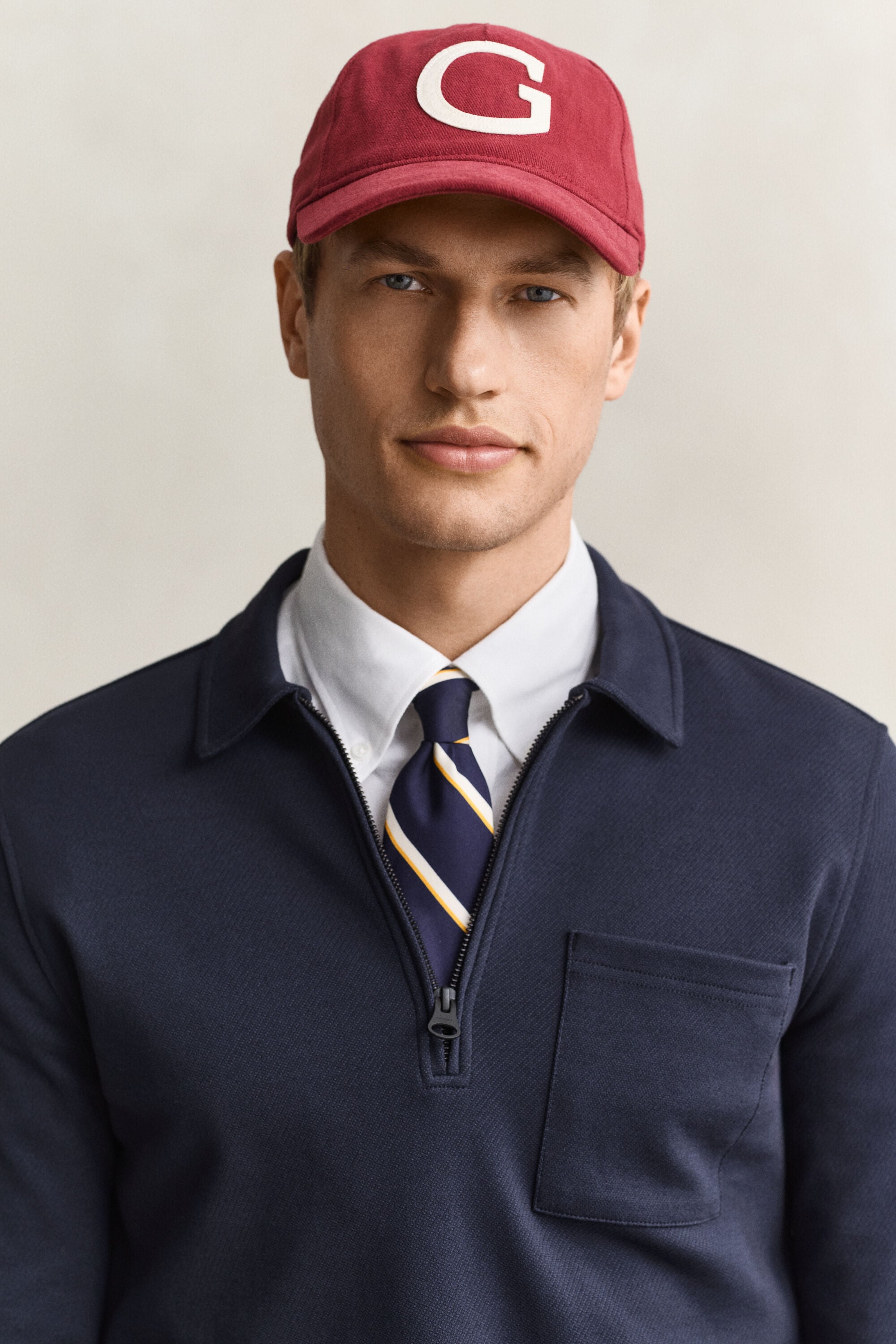 Sweatshirt med half-zip