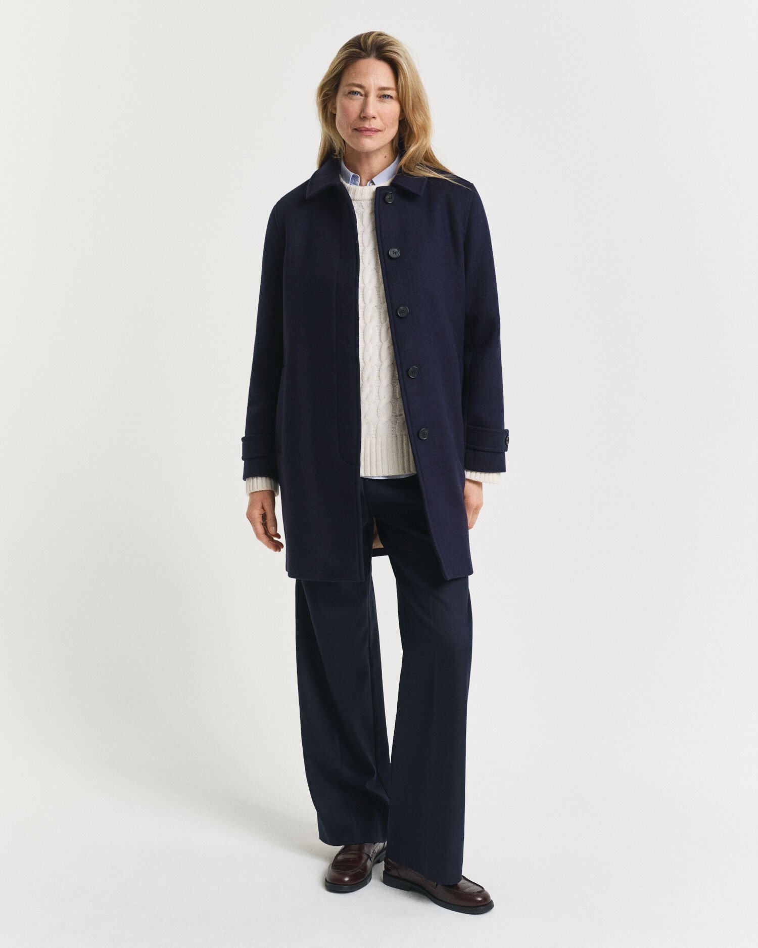 Car Coat i ullblandning