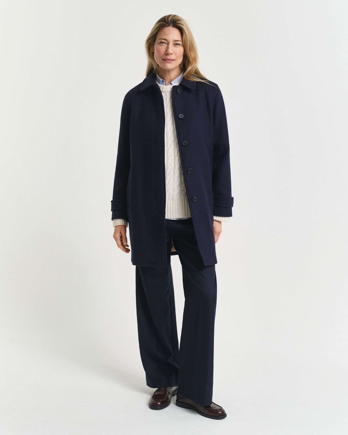 Car Coat i ullblandning