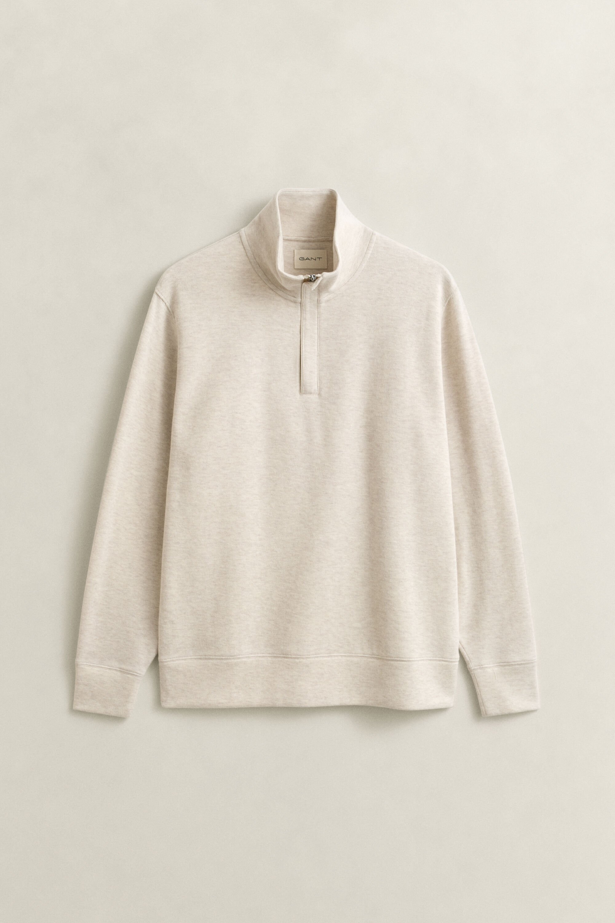 Sacker Rib sweatshirt med half-zip