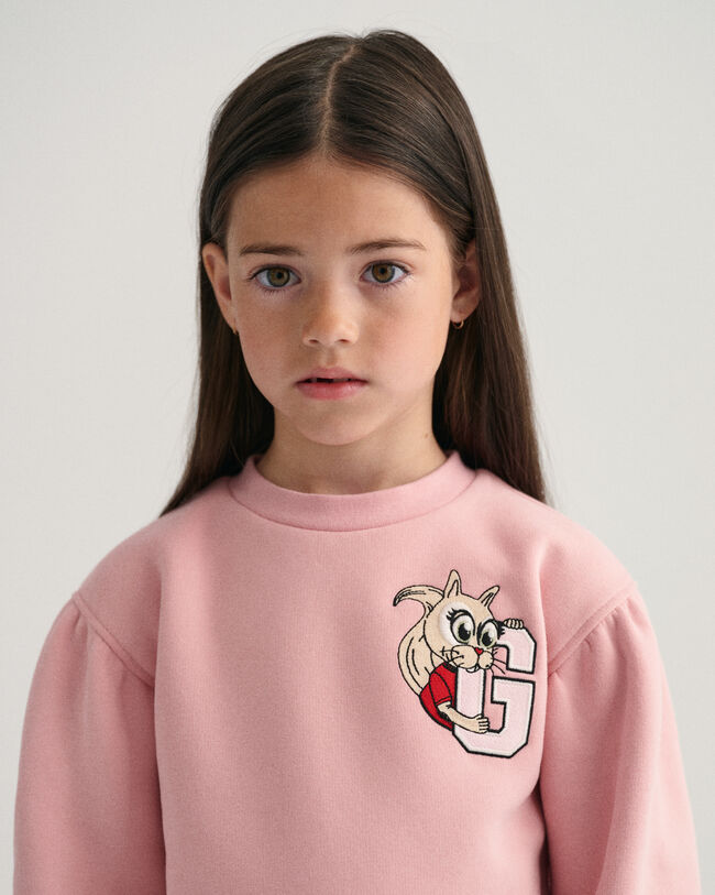 Girls G Squirrel Crew Neck tr&ouml;ja