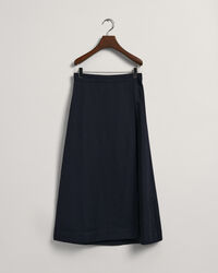 Midikjol i linne och viskos