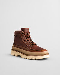 Nebrada medelhöga läderboots