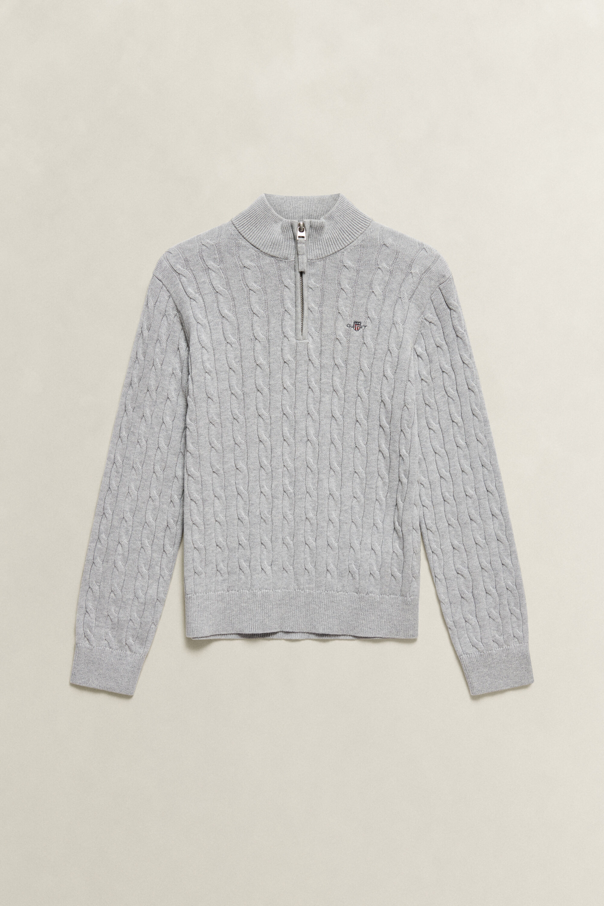 Teen Boys tröja med half-zip och sköldemblem