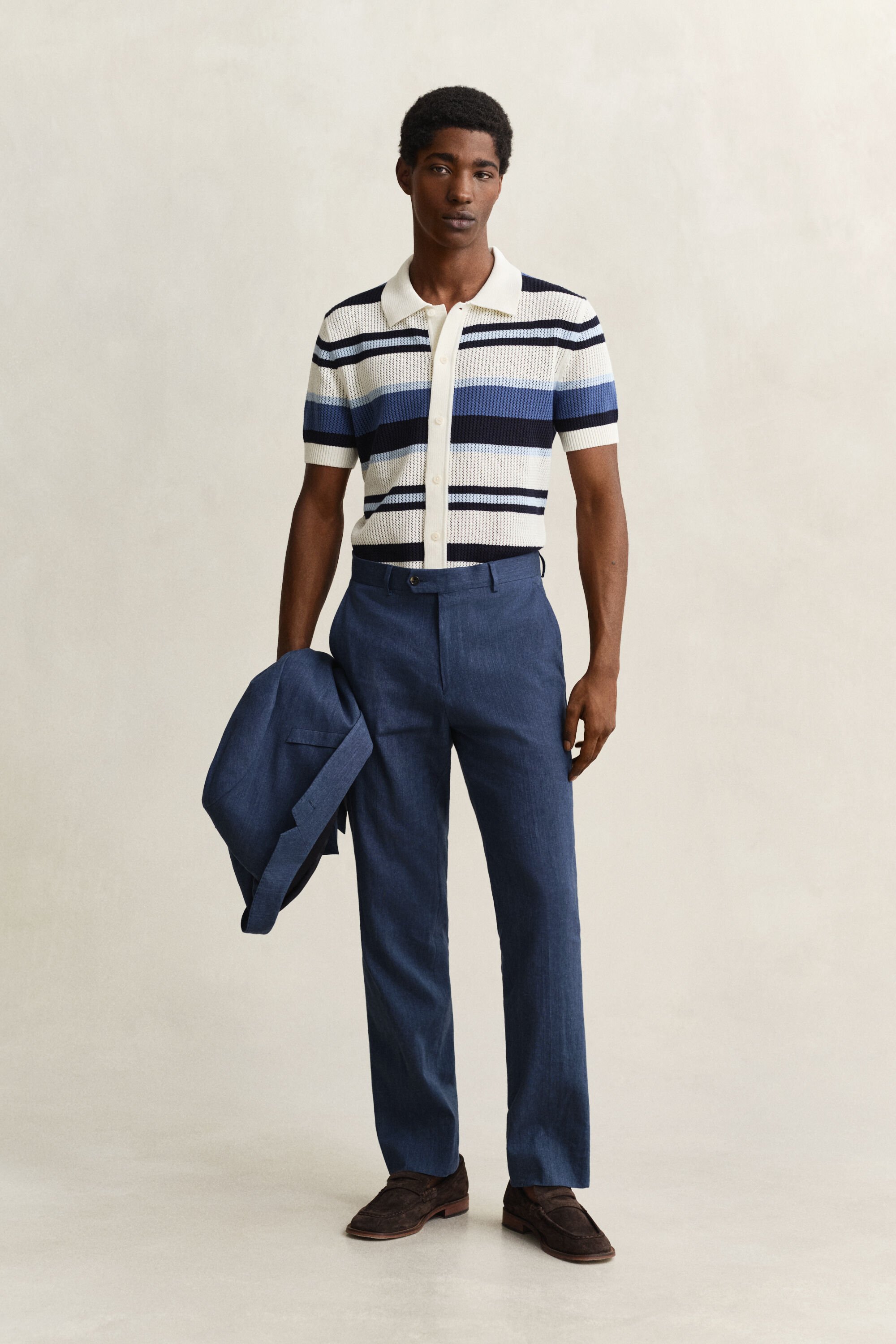 Kostymbyxor i linneblandning