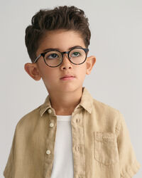 Kids kort&auml;rmad linneskjorta