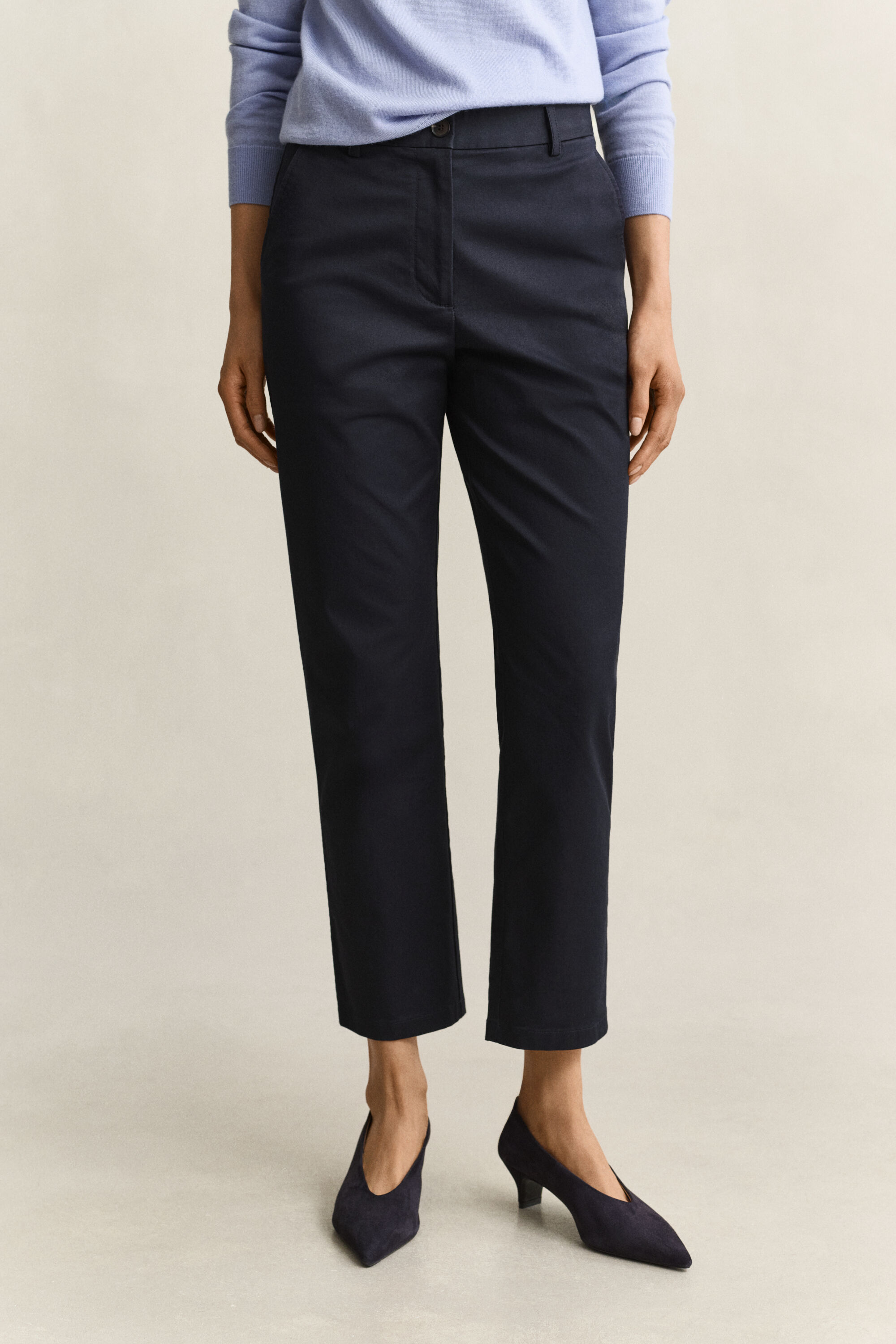 Klassiska chinos med slim fit