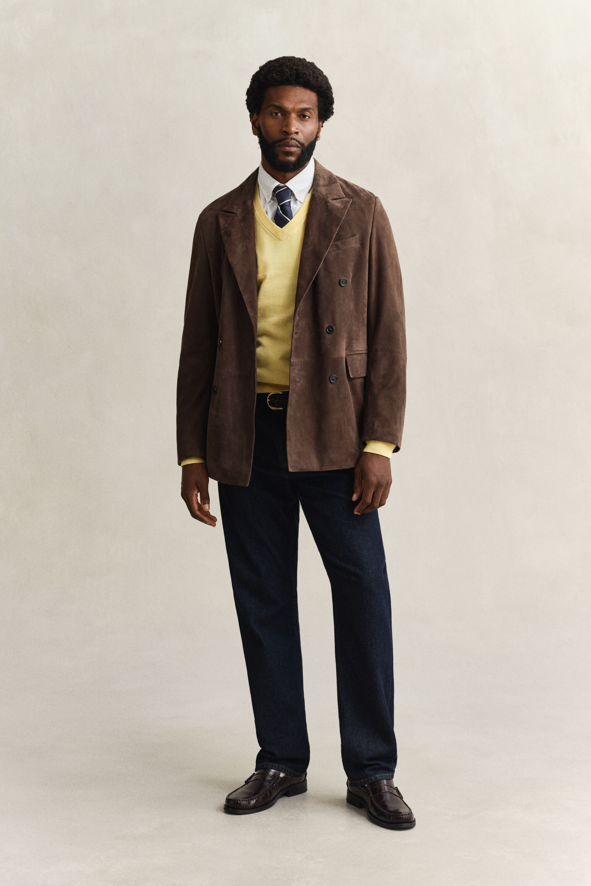 Klassisk V-ringad bomullströja