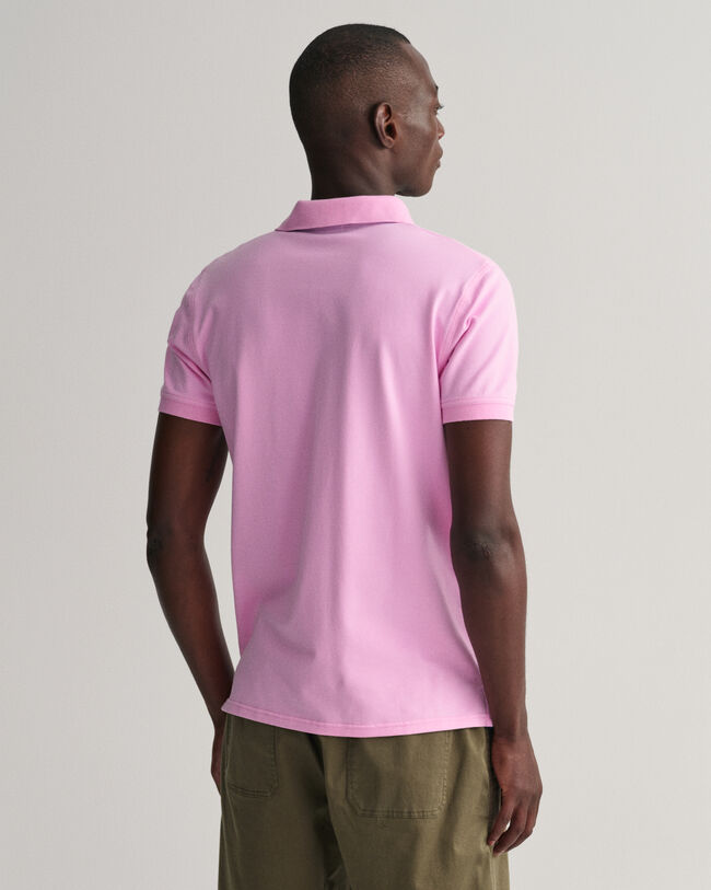 Pikétröja med kontrastfärgad krage