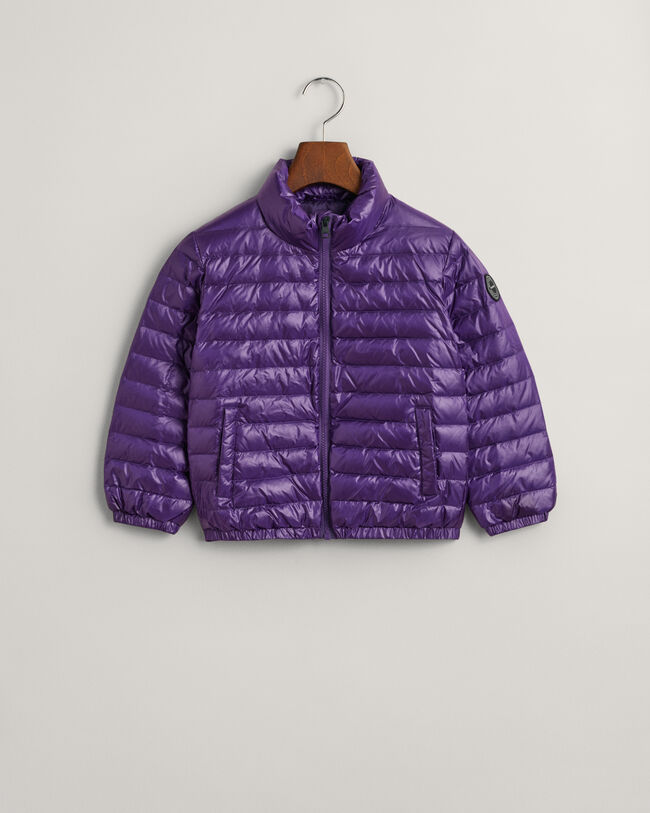 Kids l&auml;tt vadderad dunjacka med glans