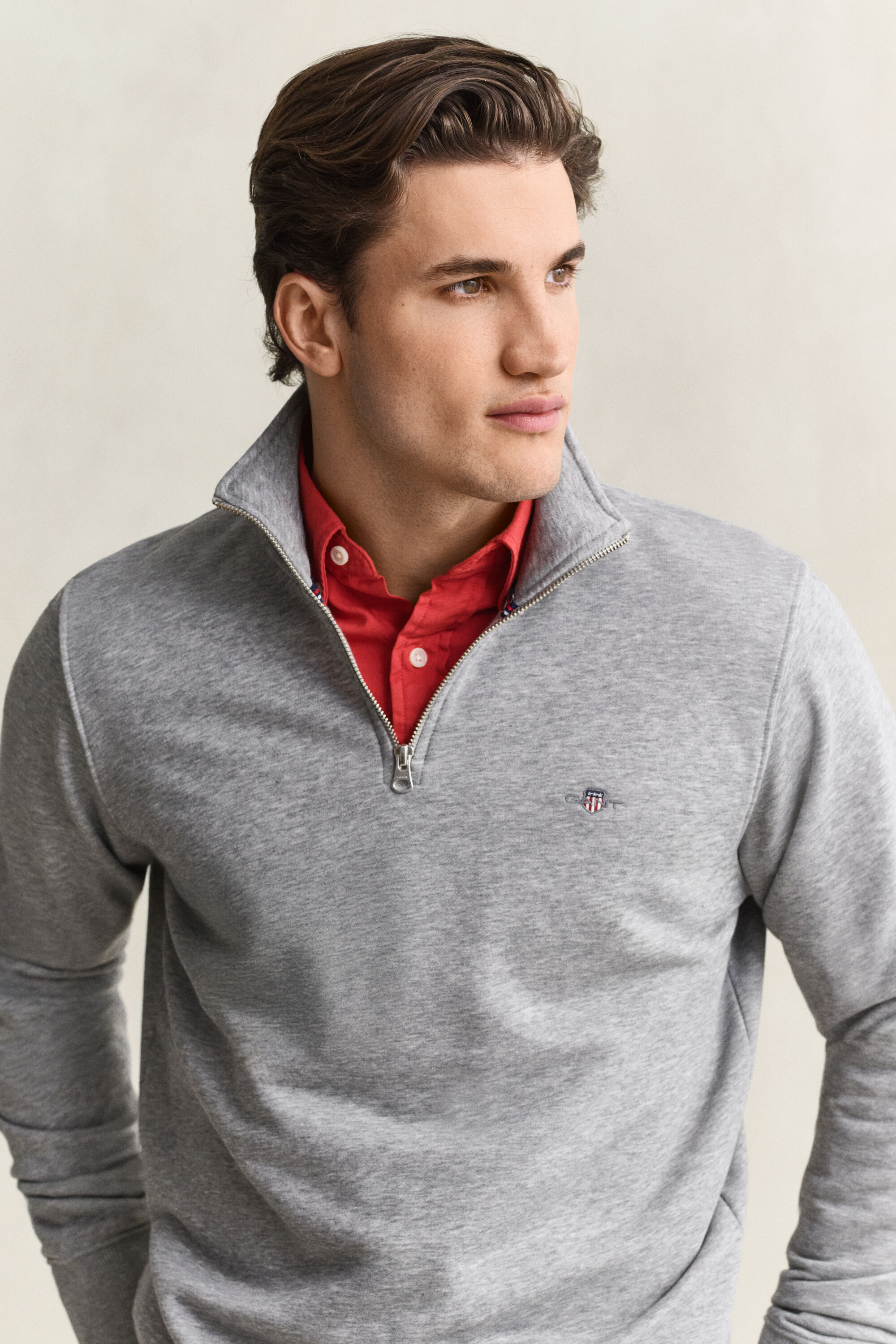 Shield sweatshirt med half-zip