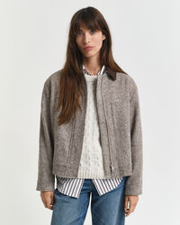 Ulljacka med kontrastkrage