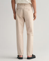 Slim fit twillchinos med veck