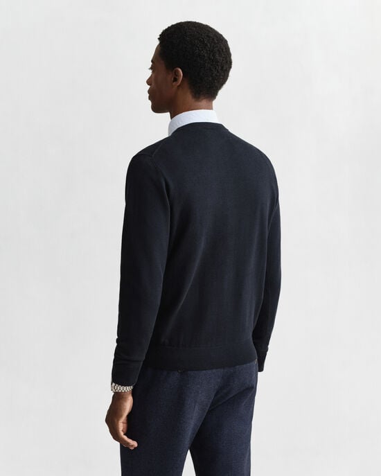 Klassisk rundhalsad bomullströja