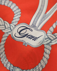 Sidensjal med seglingstryck