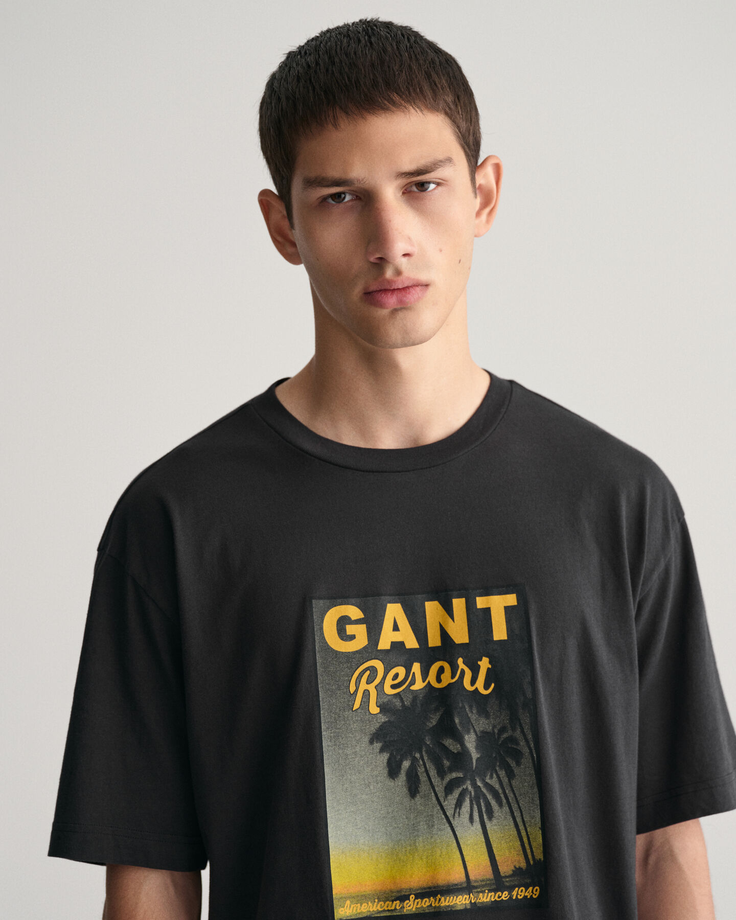 T-shirt med tv&auml;ttat tryck