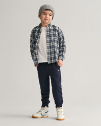 Kids regular fit rutig flanellskjorta