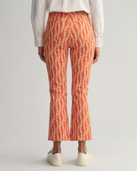 Cropped Chain Print jeans