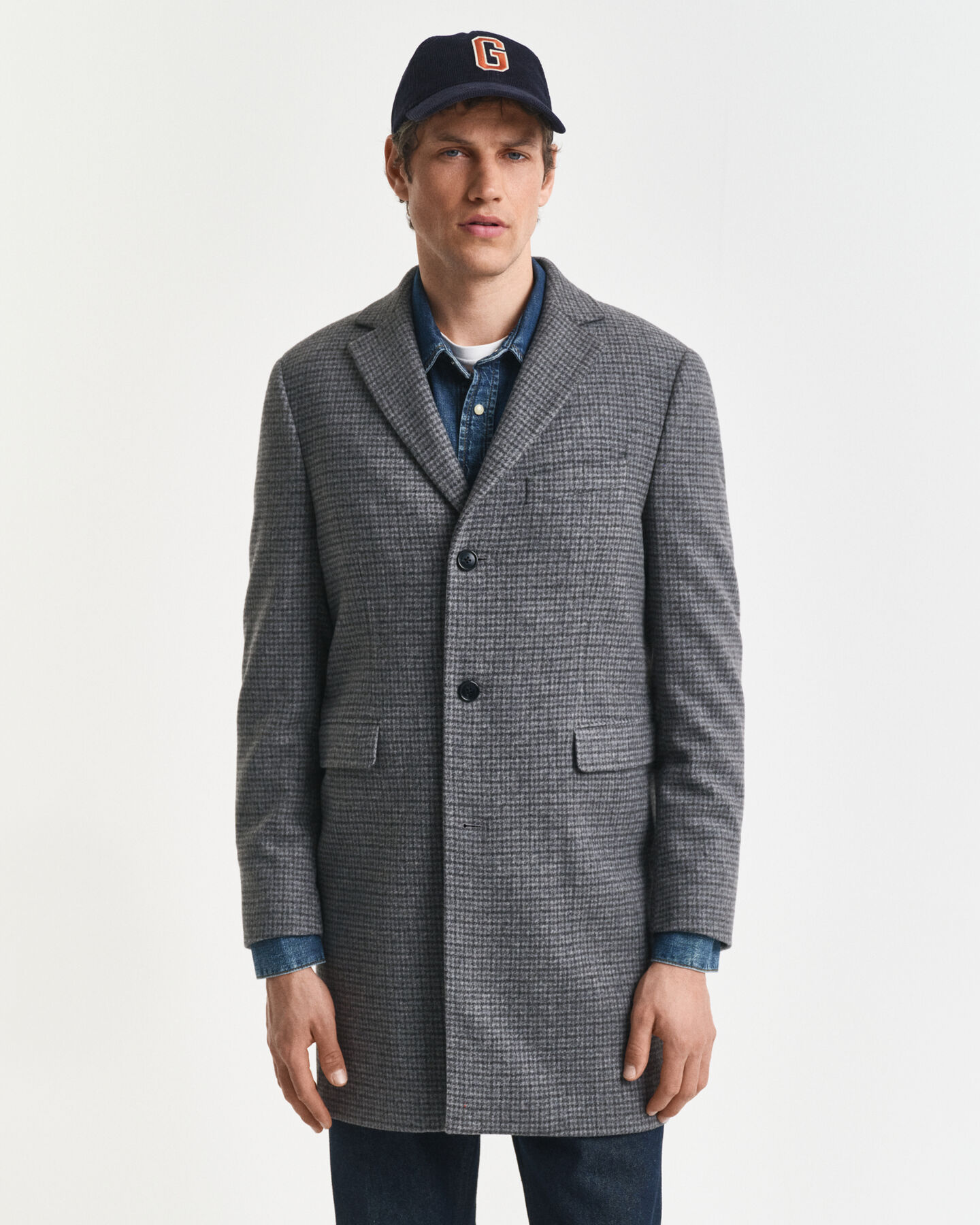 Tvåfärgad yllerock