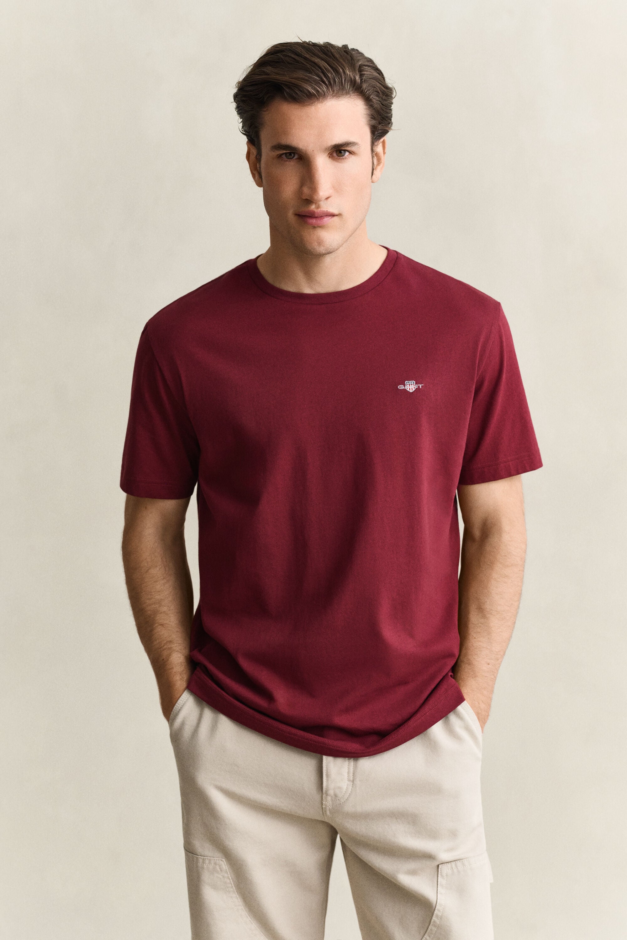 Regular fit T-shirt med sköld