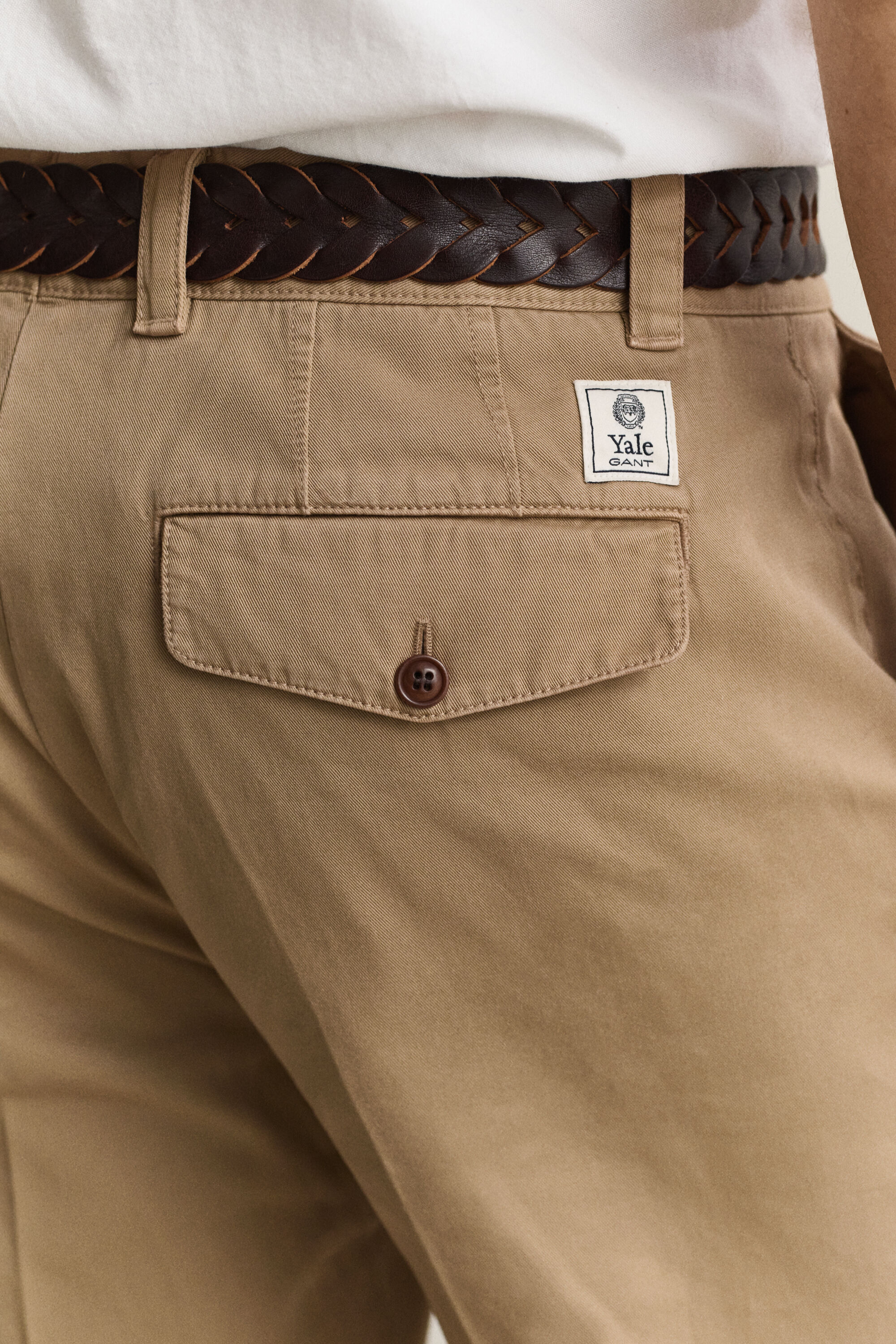 Gant x Yale chinos i bomullstwill