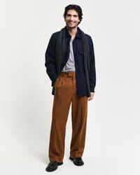 V-ringad tröja i extra fin merinoull