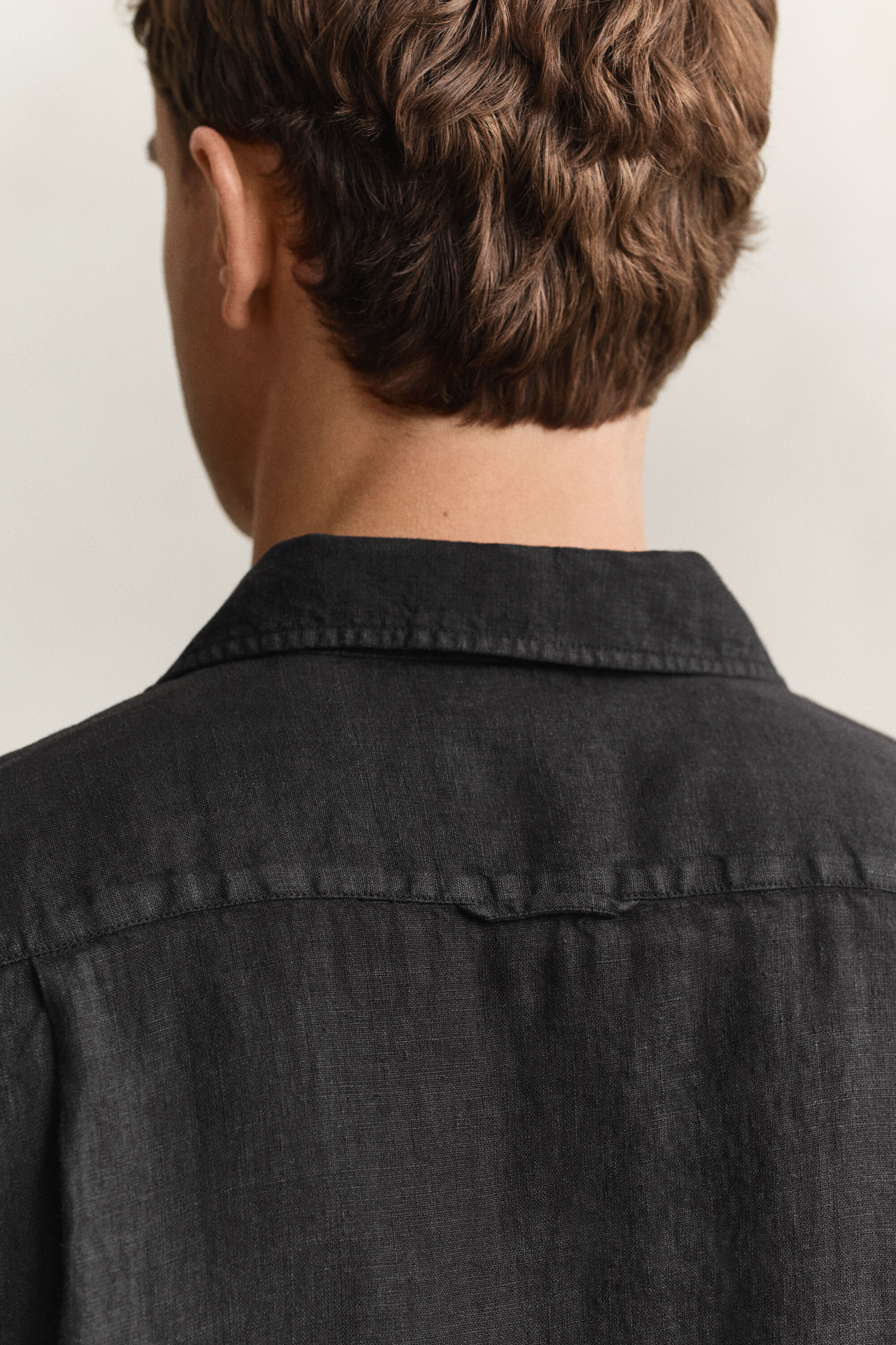 Kortärmad linneskjorta