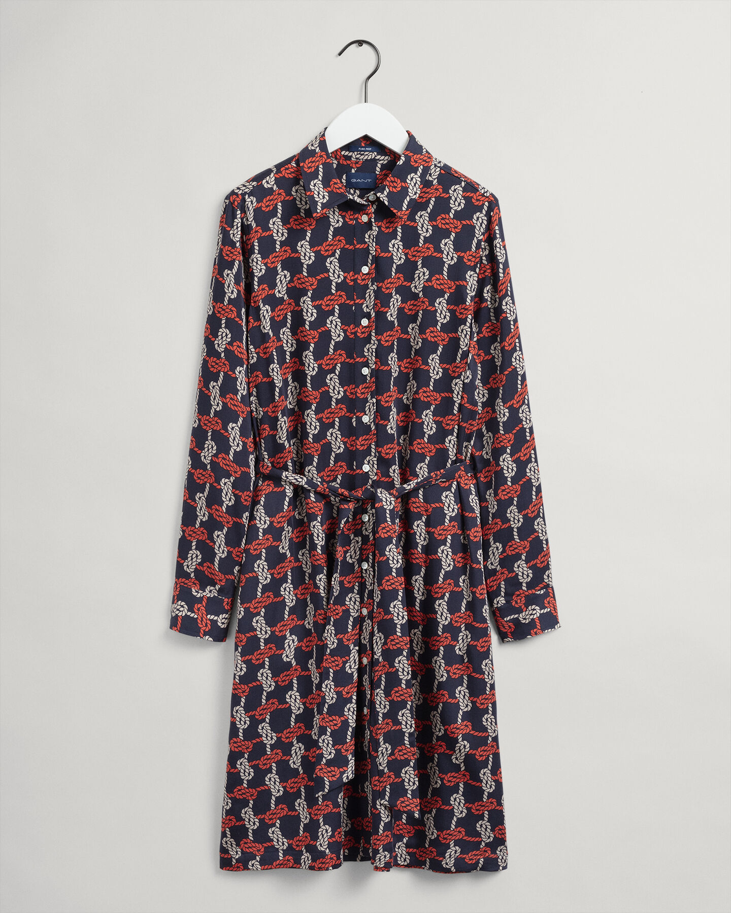 Pure Prep Knot m&ouml;nstrad skjortkl&auml;nning