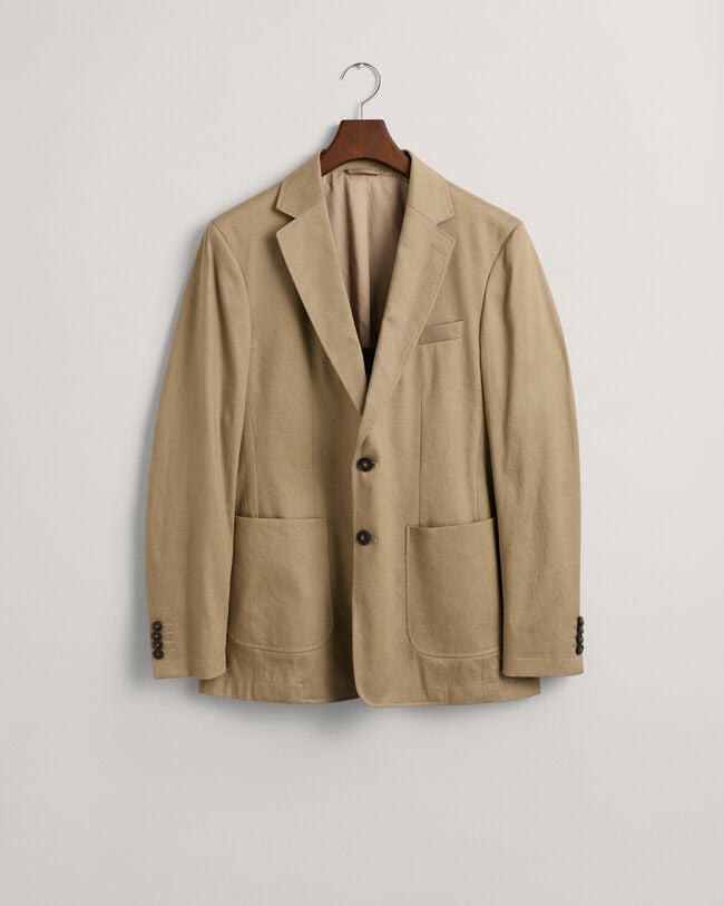 Kostymkavaj i bomull och linne