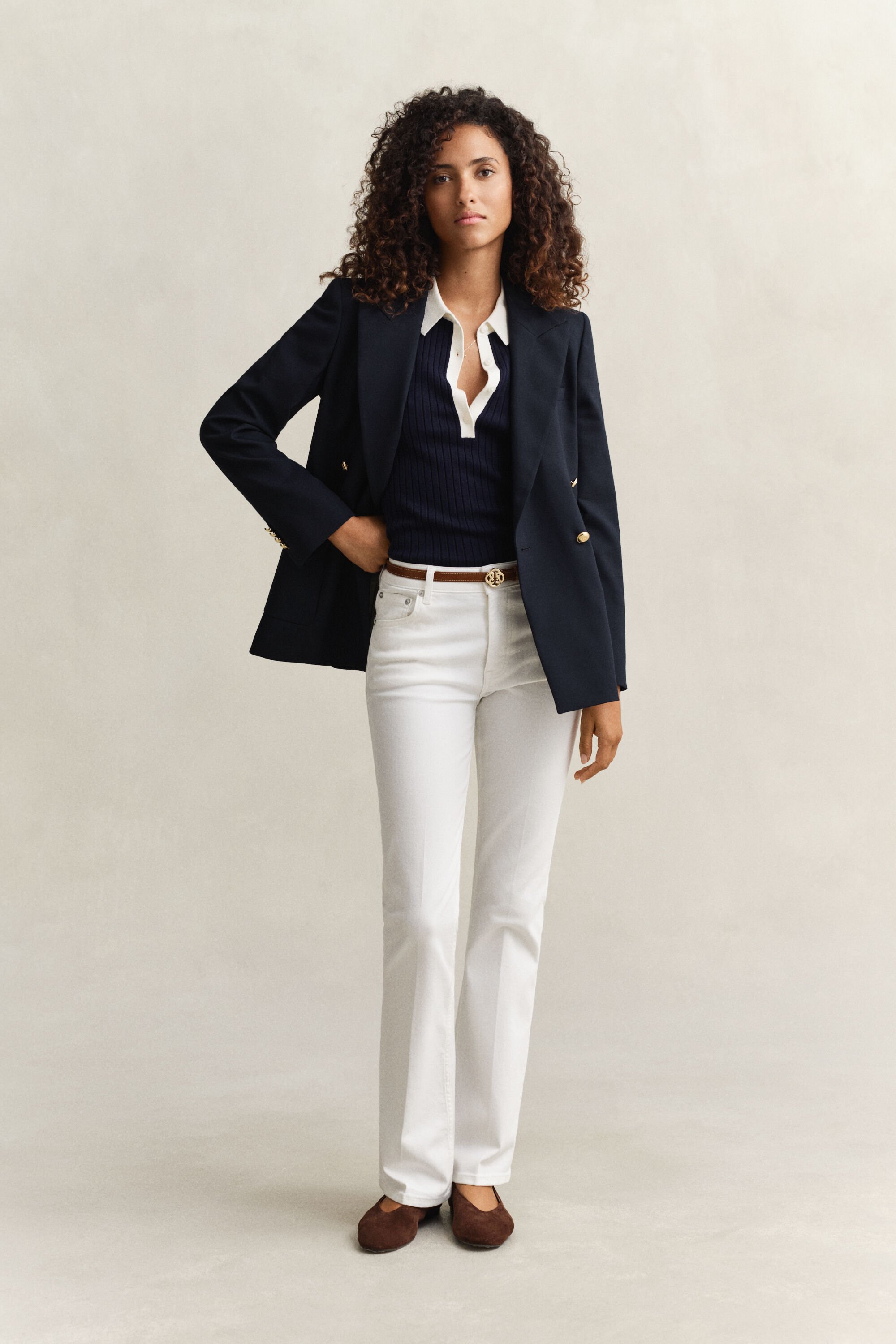 Utställda stretchjeans