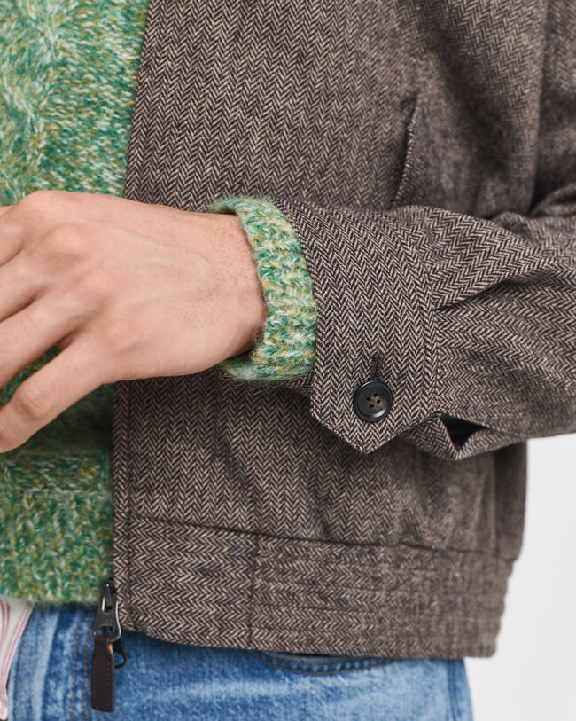 Harringtonjacka i ullblandning