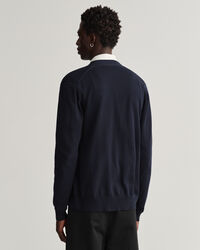 Classic bomullscardigan med V-ringning