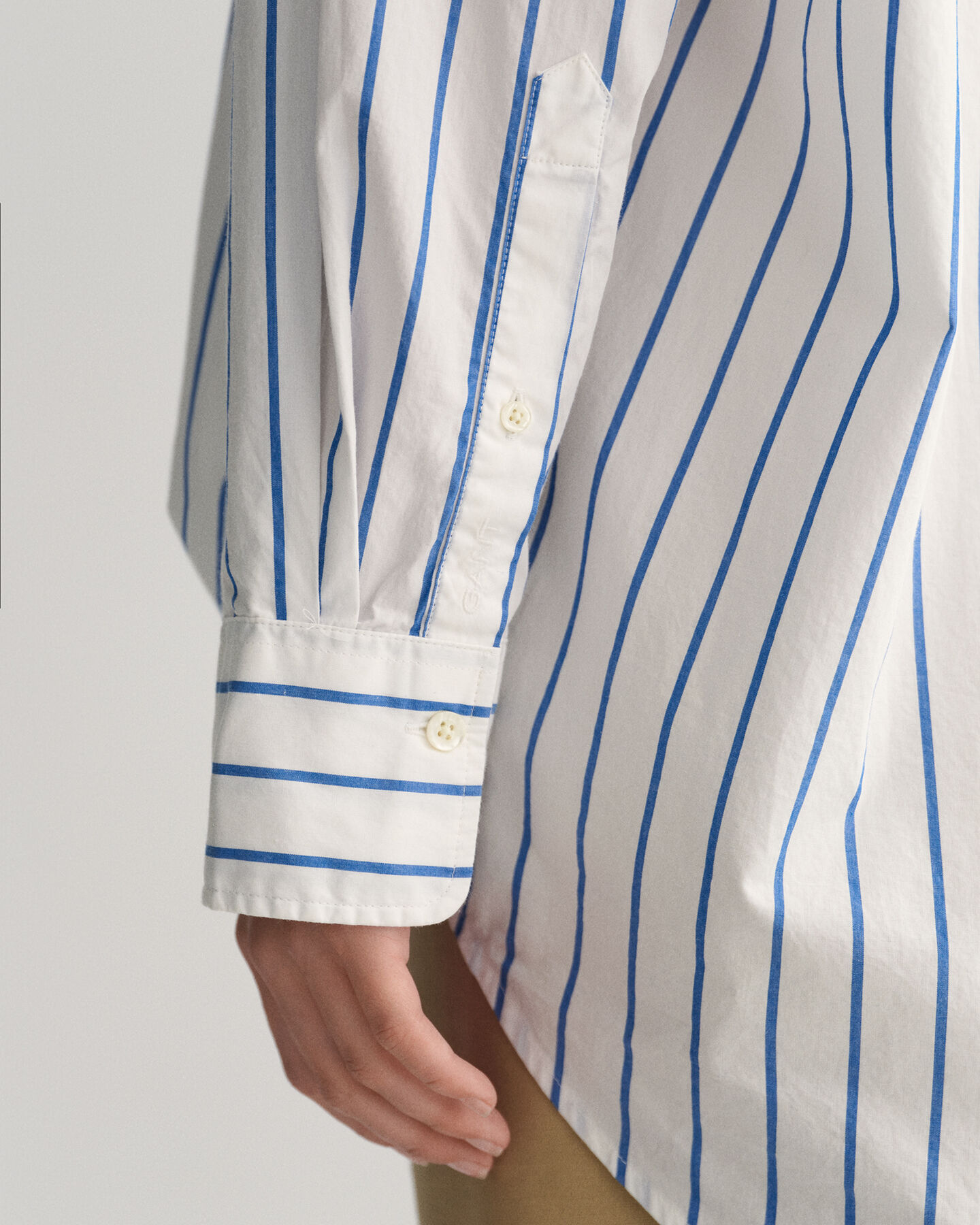 Oversized randig skjorta